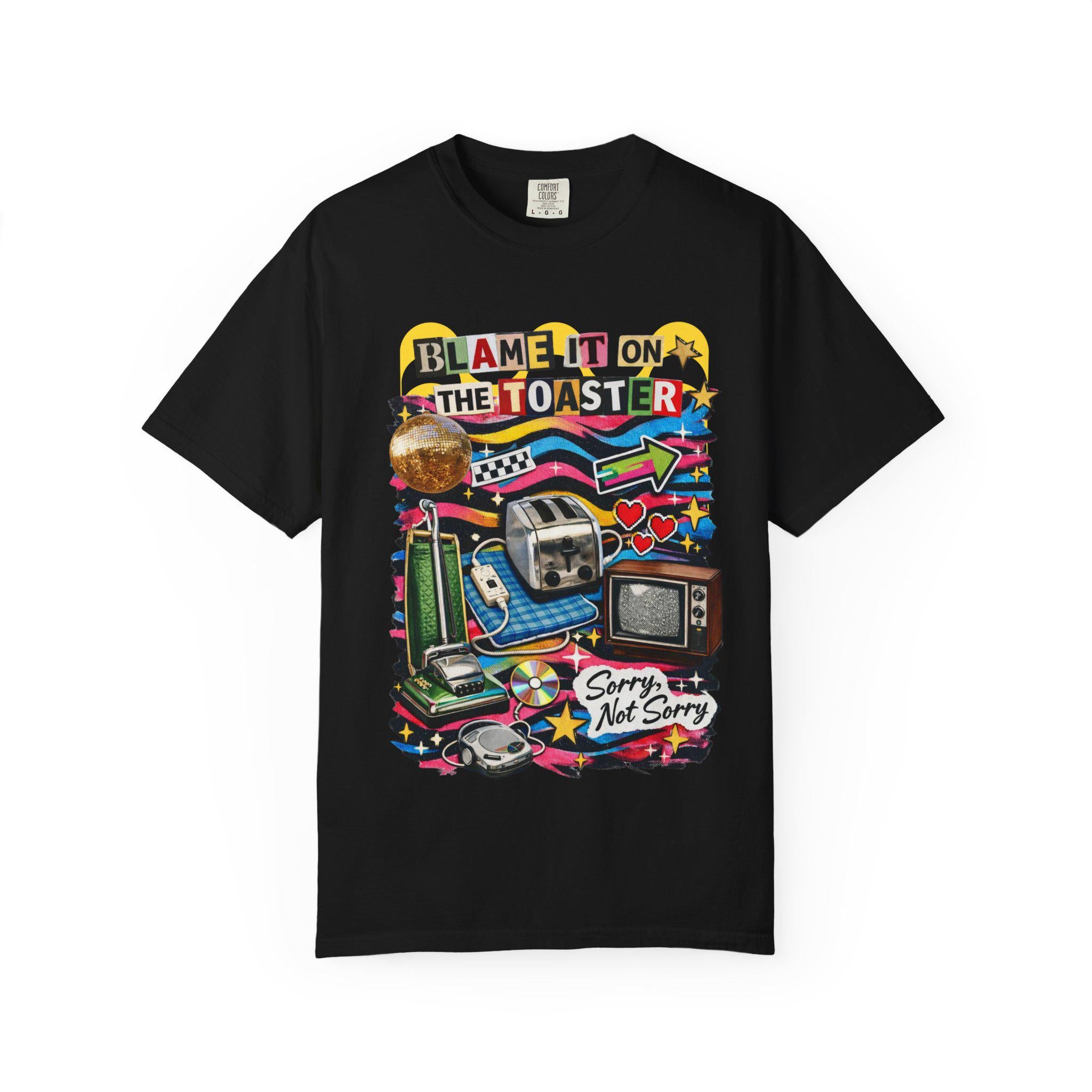 Retro Toaster Graphic Tee | Funny Vintage Appliance Collage