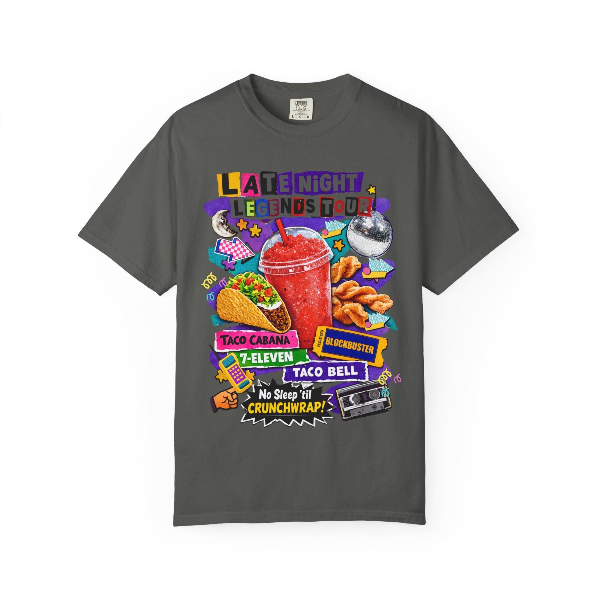 Late Night Legends Tour T-Shirt | Fast Food Graphic Tee